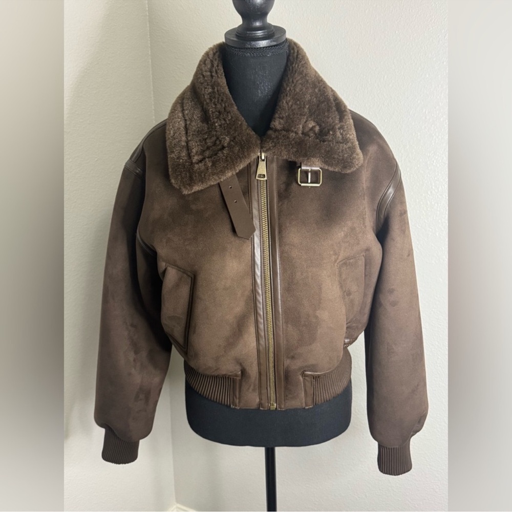 Jason Wu Chocolate Shearling Jacket